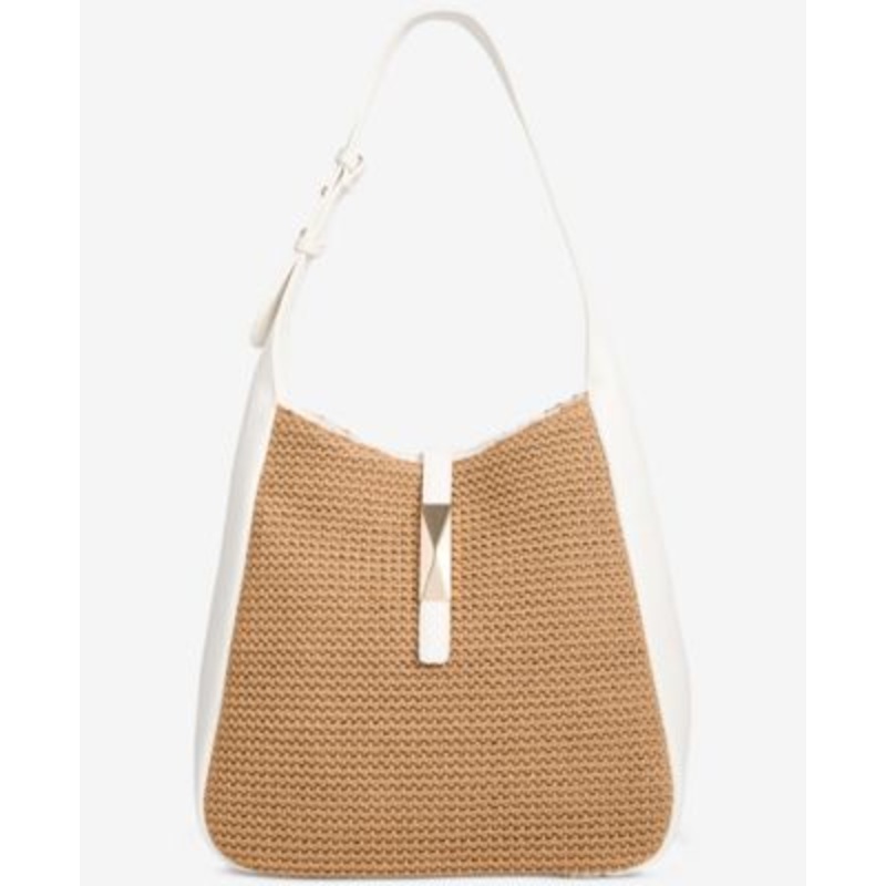 I.N.C. International Concepts Salee Straw Shoulder Bag Exclusively at Macy’s – Macy’s