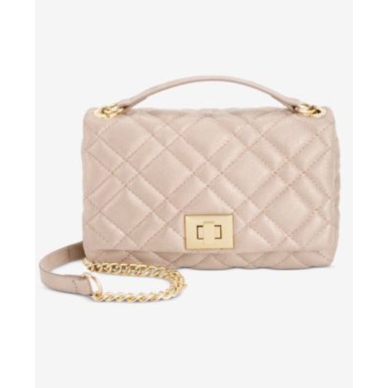 I.N.C. International Concepts Small Ajae Pearlized Quilted Crossbody Exclusively at Macy’s – Macy’s