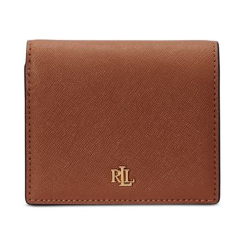 Lauren Ralph Lauren Crosshatch Leather Compact Wallet – Macy’s