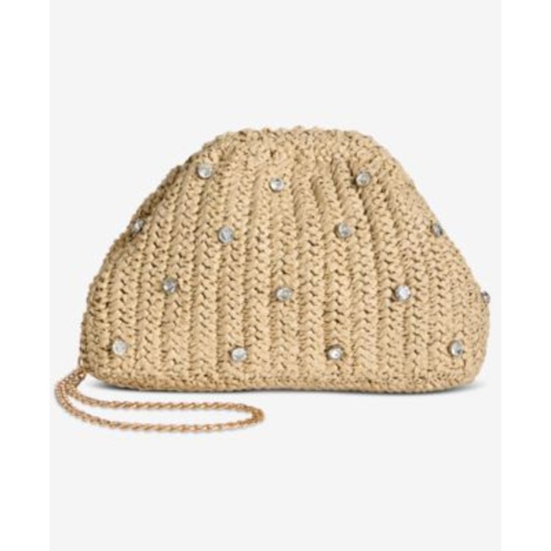 On 34th Crochet Small Woven Clutch Crossbody with Rhinestones Exclusively at Macy’s  – Macy’s