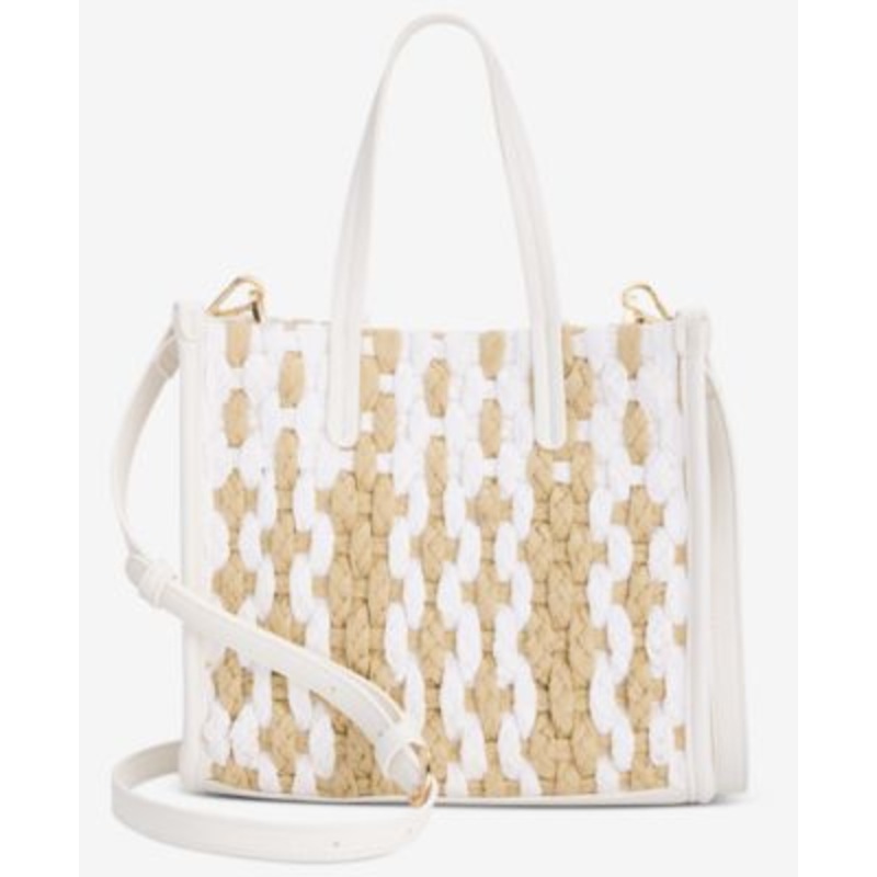 On 34th Small Straw Crossbody Tote Exclusively at Macy’s   – Macy’s