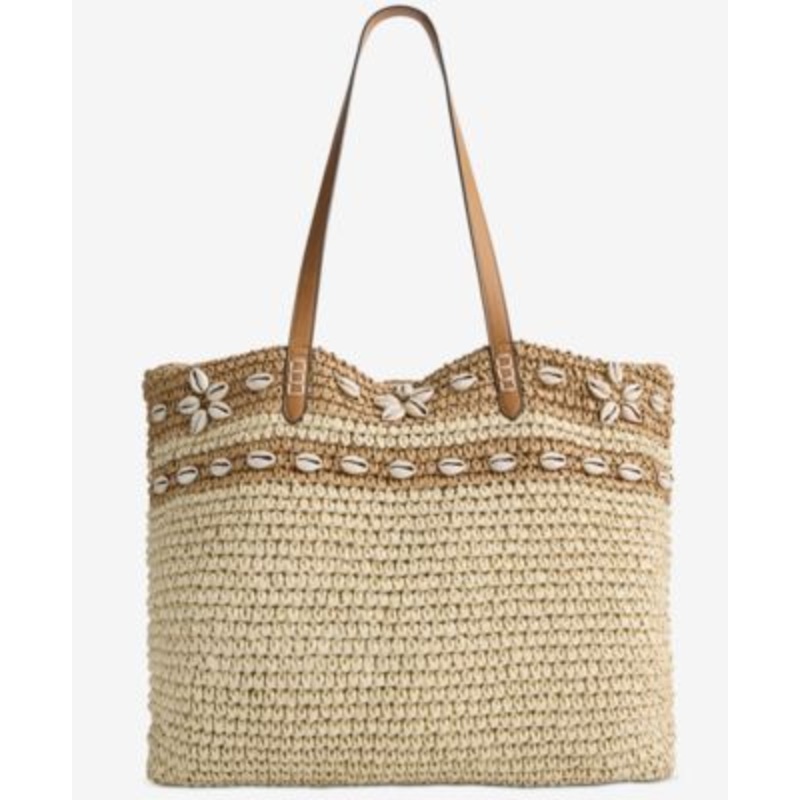 Style & Co Extra-Large Shell Straw Tote Exclusively at Macy’s  – Macy’s