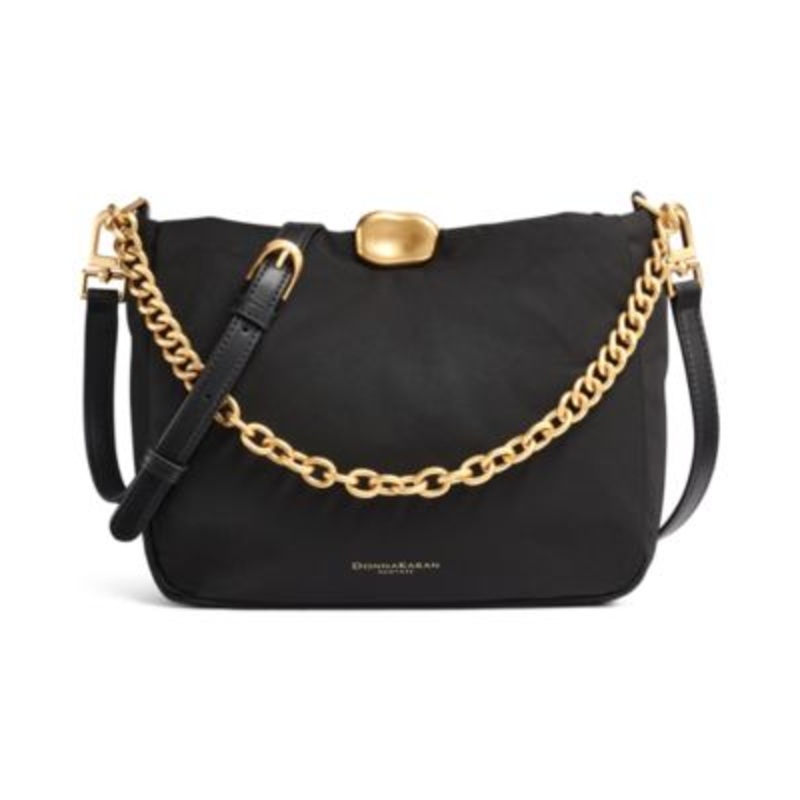 Donna Karan New York Crepe Nylon Small Crossbody with Chain Strap – Macy’s