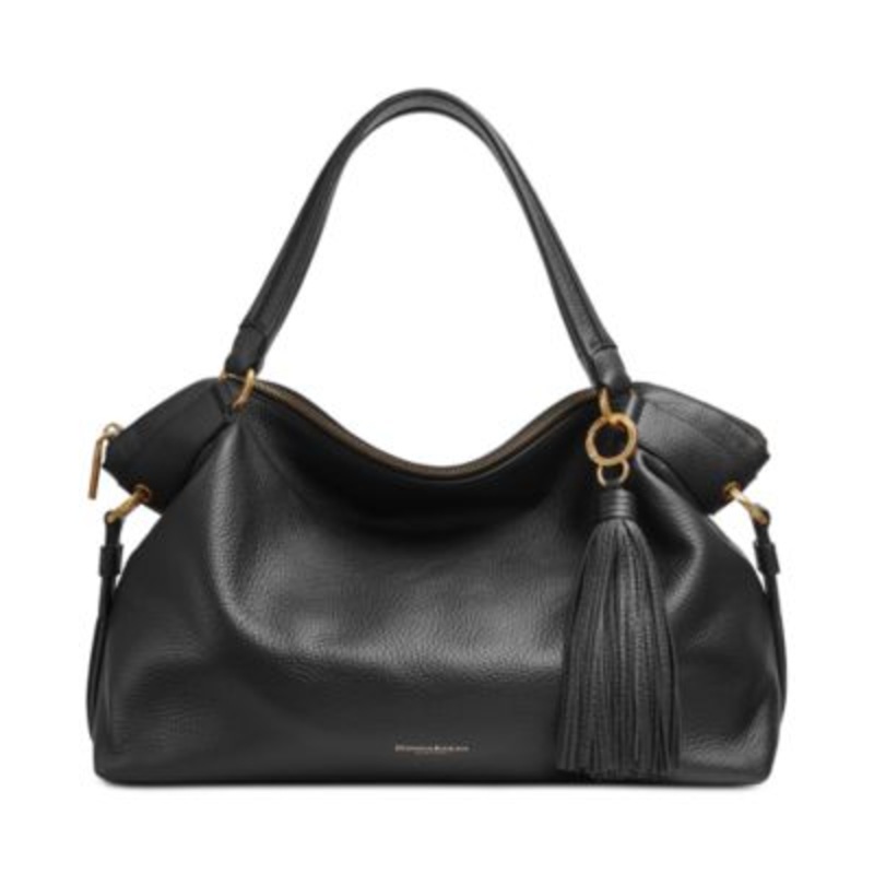 Donna Karan New York Glenwood Top Handle Leather Satchel with Tassel Detail – Macy’s