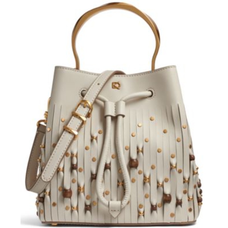 Donna Karan New York Lawrence Beaded Laser-cut Bucket Bag – Macy’s