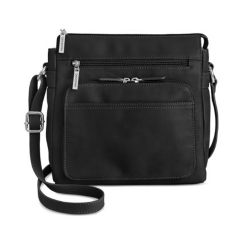 Giani Bernini Nappa Leather Front Zip Crossbody Exclusively at Macy’s – Macy’s