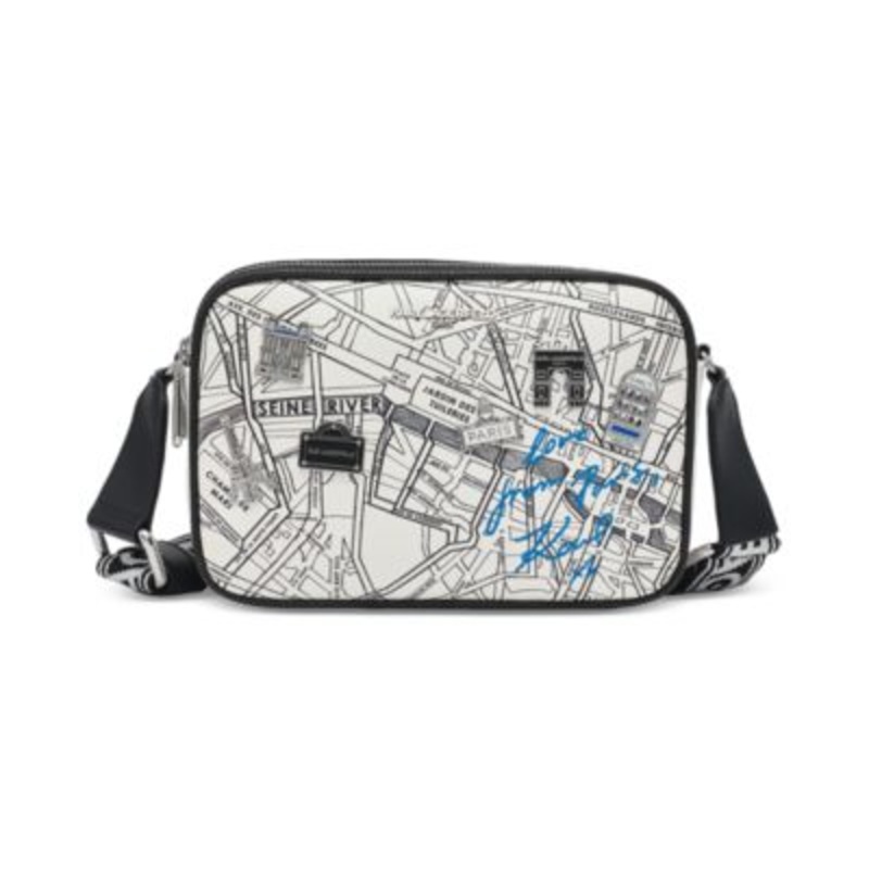 KARL LAGERFELD PARIS Maybelle Crossbody Travel Print & Pins  – Macy’s