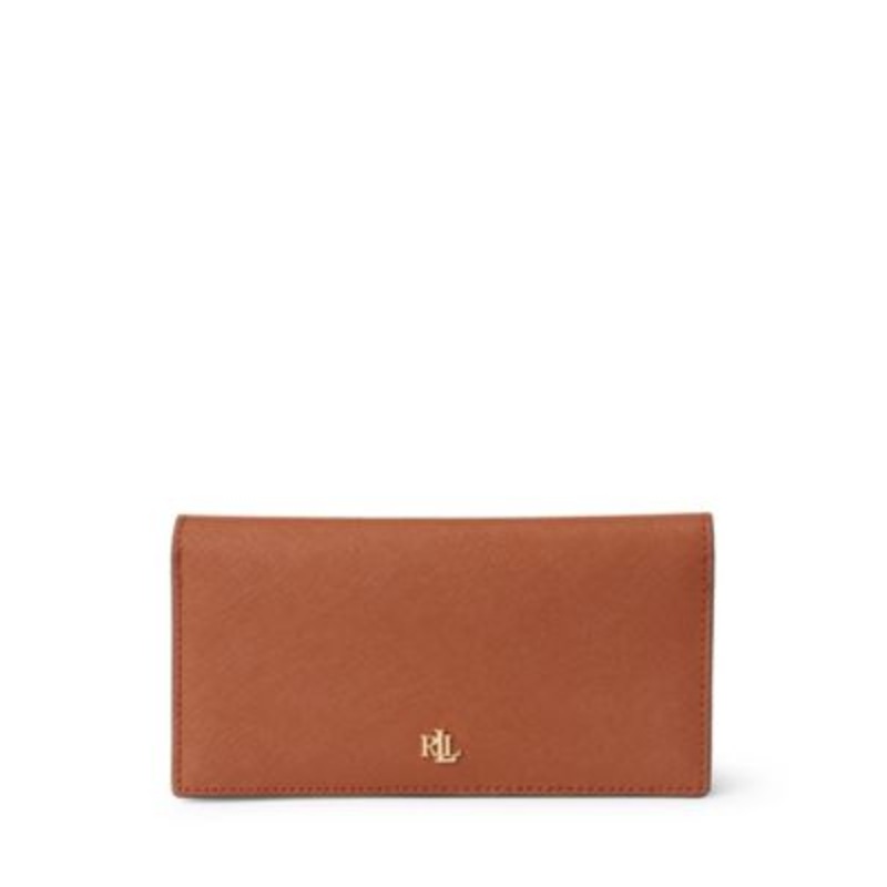 Lauren Ralph Lauren Crosshatch Leather Slim Snapped-Closure Wallet – Macy’s