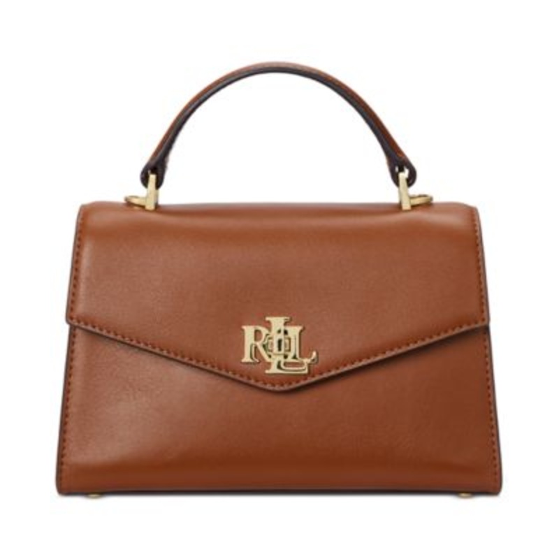 Lauren Ralph Lauren Leather Small Farrah Satchel – Macy’s