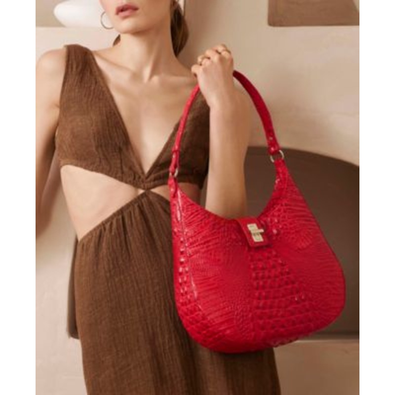 Brahmin Fallon Melbourne Medium Leather Shoulder Bag  – Macy’s