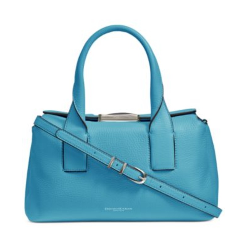 Donna Karan New York Amagansett Soft-Rolled Leather Satchel with Sculpted Magnet Closure – Macy’s