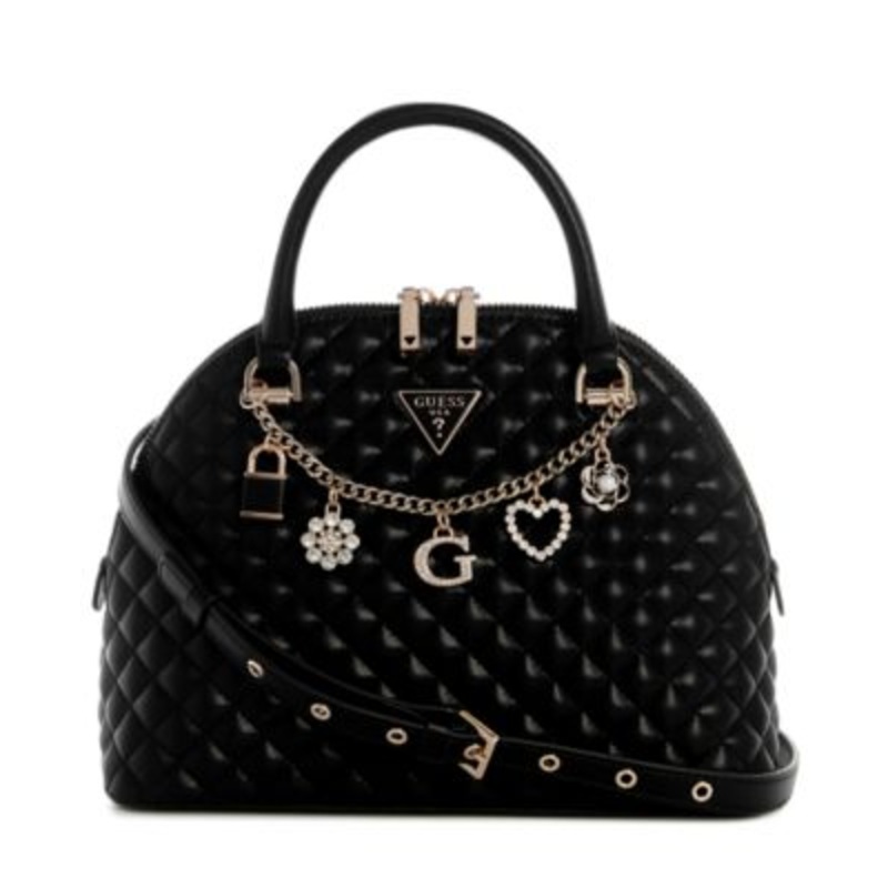 GUESS Everlee Quilted Dome Satchel Bag – Macy’s