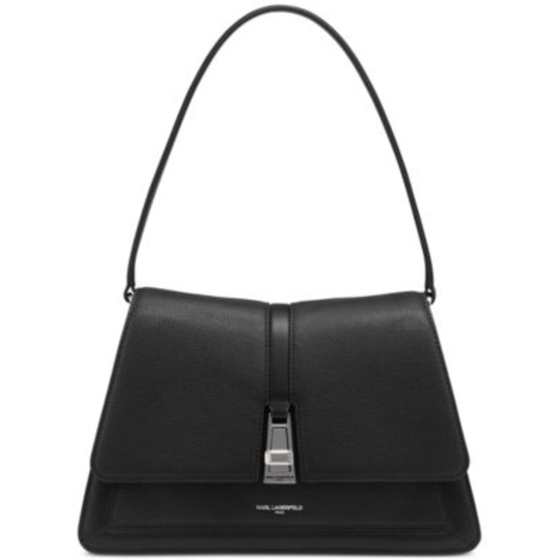 KARL LAGERFELD PARIS Mercerie Medium Leather Satchel – Macy’s