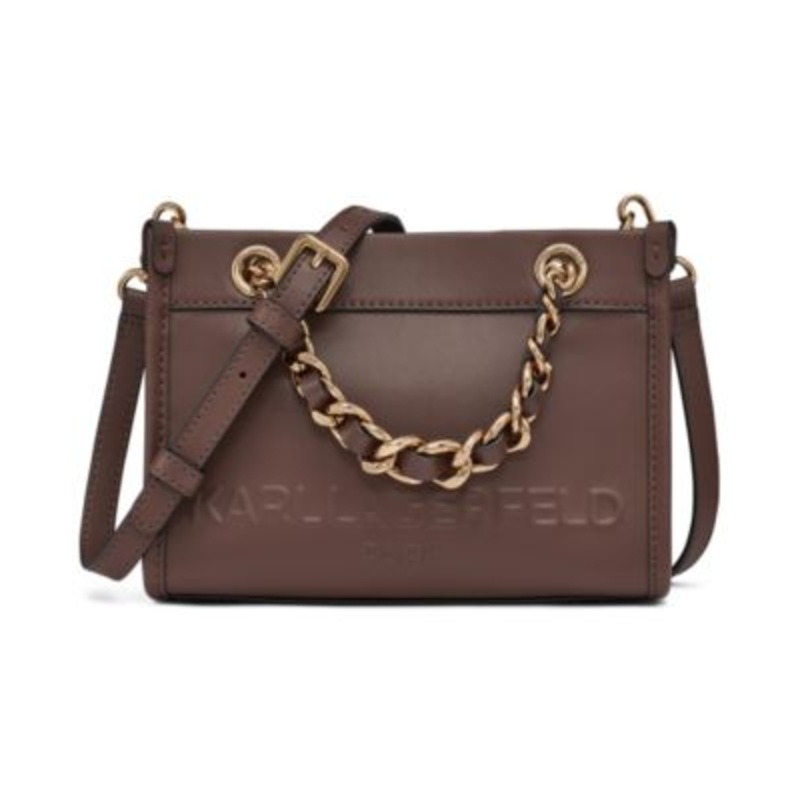 KARL LAGERFELD PARIS Savoie Leather Crossbody – Macy’s