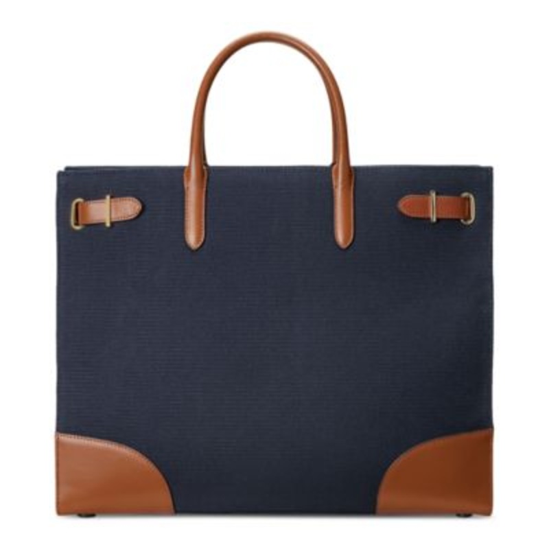 Lauren Ralph Lauren Canvas Large Devyn Tote Bag – Macy’s