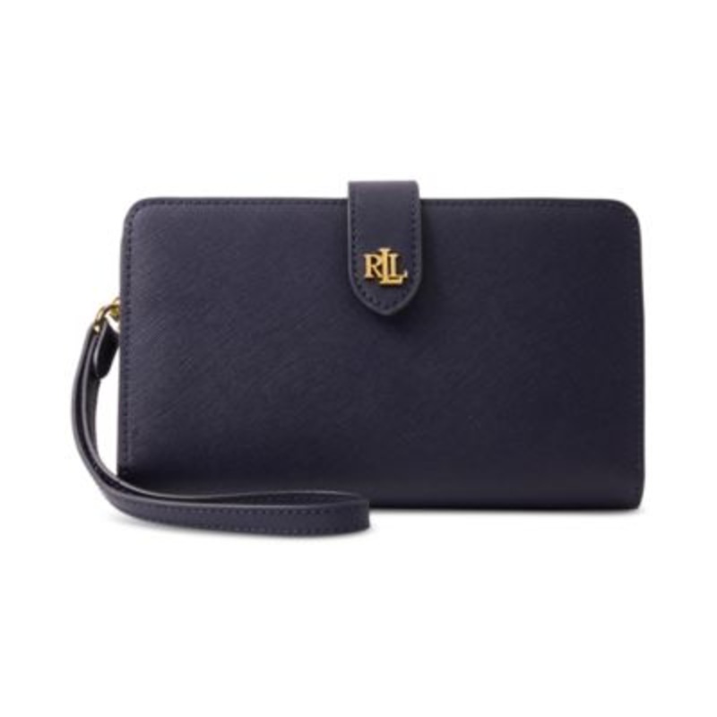 Lauren Ralph Lauren Crosshatch Leather Tech Wristlet – Macy’s