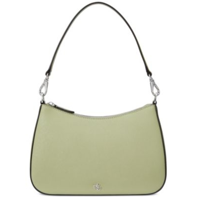 Lauren Ralph Lauren Women’s Crosshatch Leather Medium Danni Shoulder Bag – Macy’s