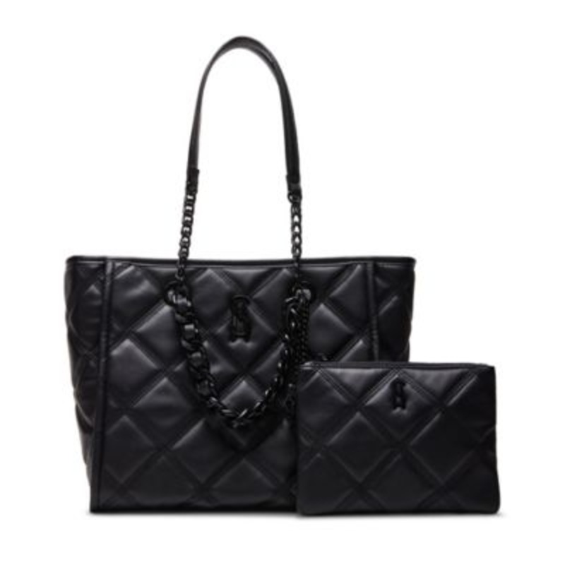Steve Madden Katt Faux Leather Quilted Tote with Pouch – Macy’s